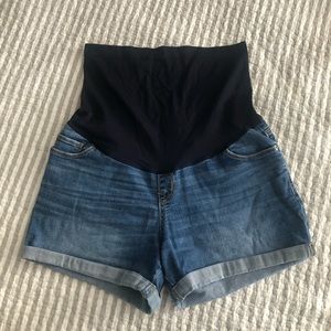 Denim shorts full panel